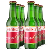 6pcs Sarikiz - Strawberry & Watermelon Soda - Sparkling Water - 6x250ml 