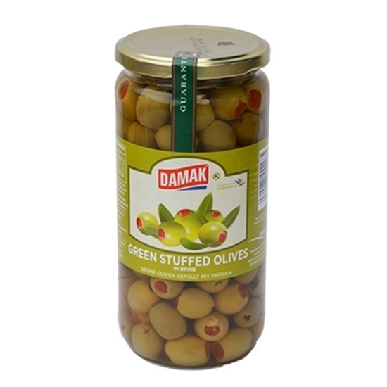 Damak Green Stuffed Olives - Yesil Biberli Zeytin 720g