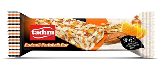 Tadim - Almond Orange Bar - Bademli Portakalli Snack Bar - 30g
