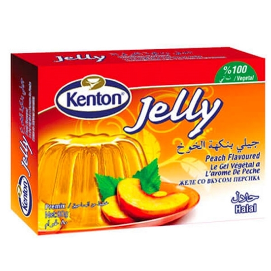 Kenton - Peach Jelly - Seftali Jeli - 3x80g