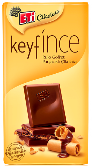 Eti Keyfince - Rulo Gofret - Wafer Pieces - Chocolate 70g