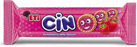 Eti Cin Strawberry Jelly Biscuit - Cilekli Biskuvi - 90g