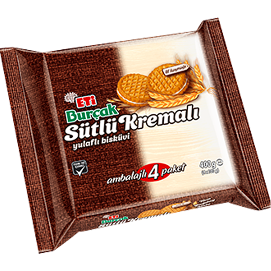 Eti Burcak Oat Biscuit With Milk Cream - 400g