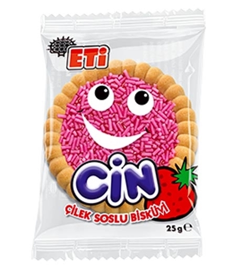 Eti Cin Strawberry Jelly Biscuit - Cilekli Biskuvi - 25g