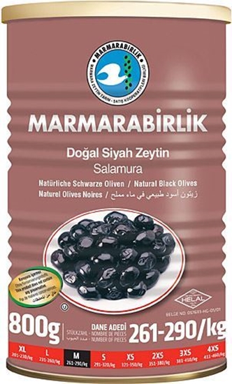Marmarabirlik Black Olives - Super M - Salamura (Tin) - 800g