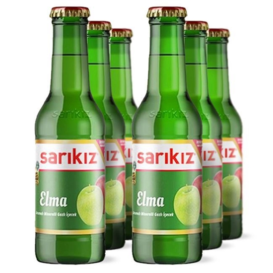 6pcs Sarikiz - Apple - Sparkling Water - Elmali Soda - 6x250ml