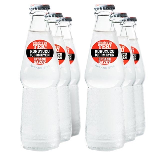 6pcs - Uludag Soda Efsane Bottle 6x250ml 
