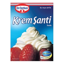 Dr Oetker Whipped Cream - Plain Krem Santi - Sade 150g