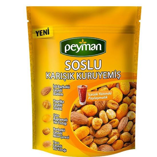 Peyman Flavoured Mix - Nuts With Sauce - Soslu Karisik - 130g