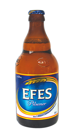 Efes Turkish Beer - classic brown bottle - 50cl
