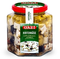 Gazi White Cheese Cubes With Herbs & Olives In Oil 