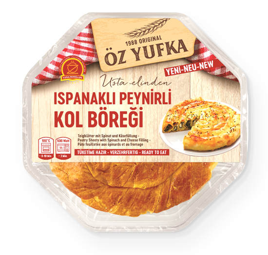 OzYufka - Kol Boregi - Pastry With Cheese Filling And Spinach - Borek 750g