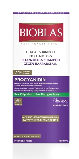 Bioblas – Anti Hair Loss Herbal Shampoo With Procyanidin – Dokulmeye Karsi Etkili Bitkisel Sampuan