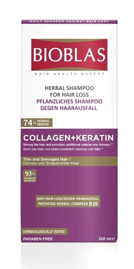 Bioblas – Anti Hair Loss Herbal Shampoo With Collagen+Keratin – Dokulmeye Karsi Etkili Bitkisel Sampuan