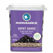 Marmarabirlik Natural Black Olives With Olive Oil - Siyah Yagli Salamura Zeytin