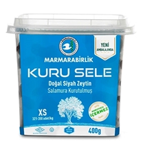 Marmarabirlik Dry Cured Black Olives - Kuru Siyah Sele Zeytin - XS